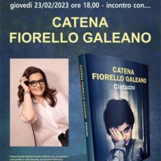CATENA FIORELLO PRESENTA IL SUO ULTIMO ROMANZO: “CIUTUZZU” 