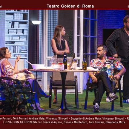 “CENA CON SORPRESA” ESILARANTE COMMEDIA  AL GOLDEN 