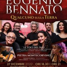 EUGENIO BENNATO OFFRE A NAPOLI DUE CONCERTI NATALIZI GRATUITI 