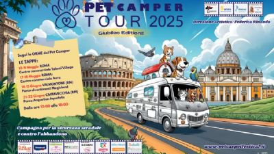 AL VIA "PET CAMPER TOUR GIUBILEO EDITION" CON POLIZIA, CARABINIERI E ANAS. 