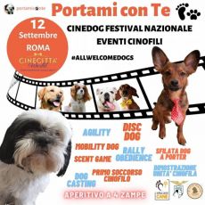 “PORTAMI CON TE - CINEDOG FESTIVAL NAZIONALE CINECITTÀ WORLD” 