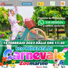 ECO - PEDALATA “CICLO E RICICLO” A ZOOMARINE PER UN CARNEVALE GREEN E SOLIDALE  